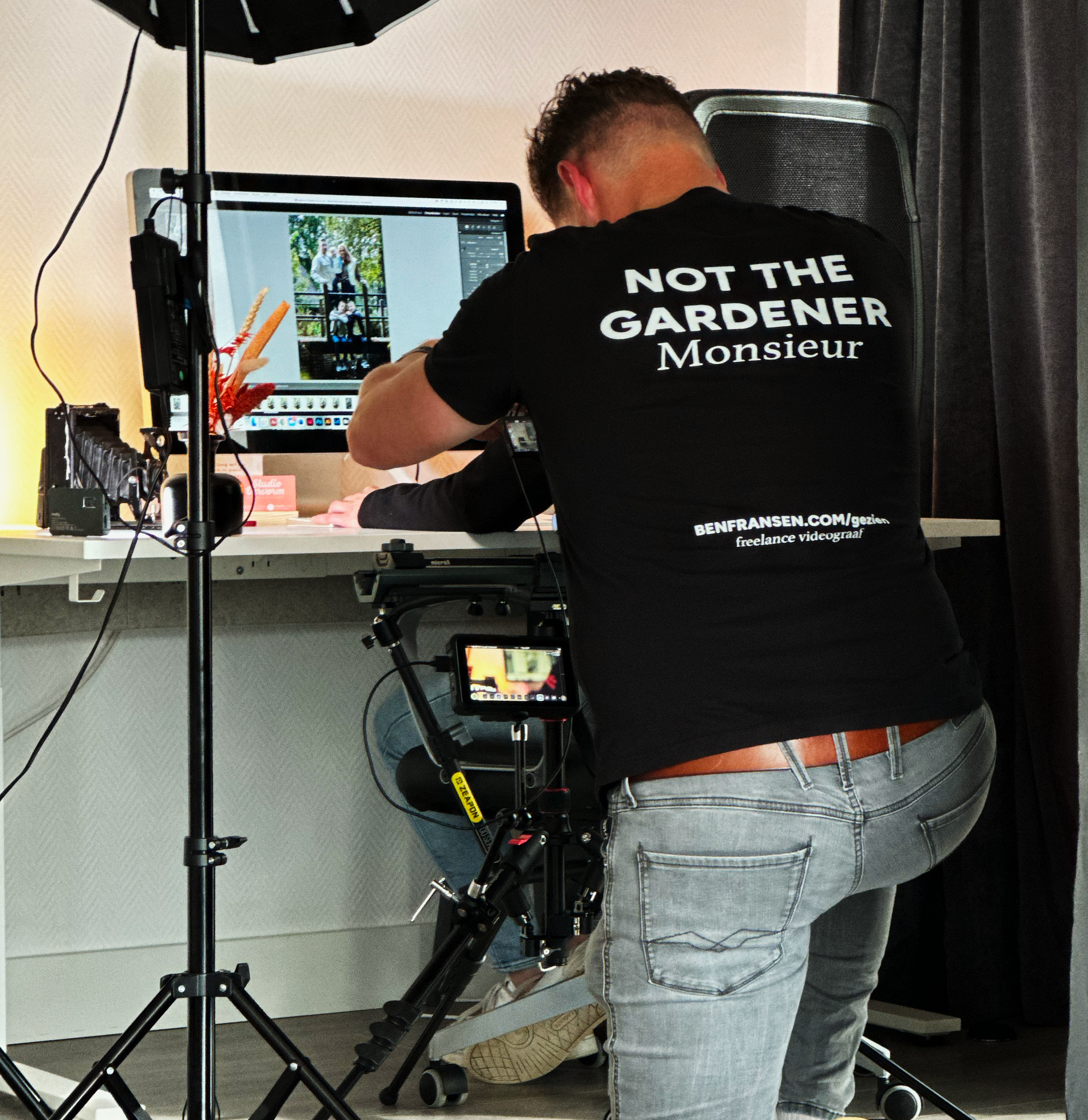 Ben Fransen aan het werk