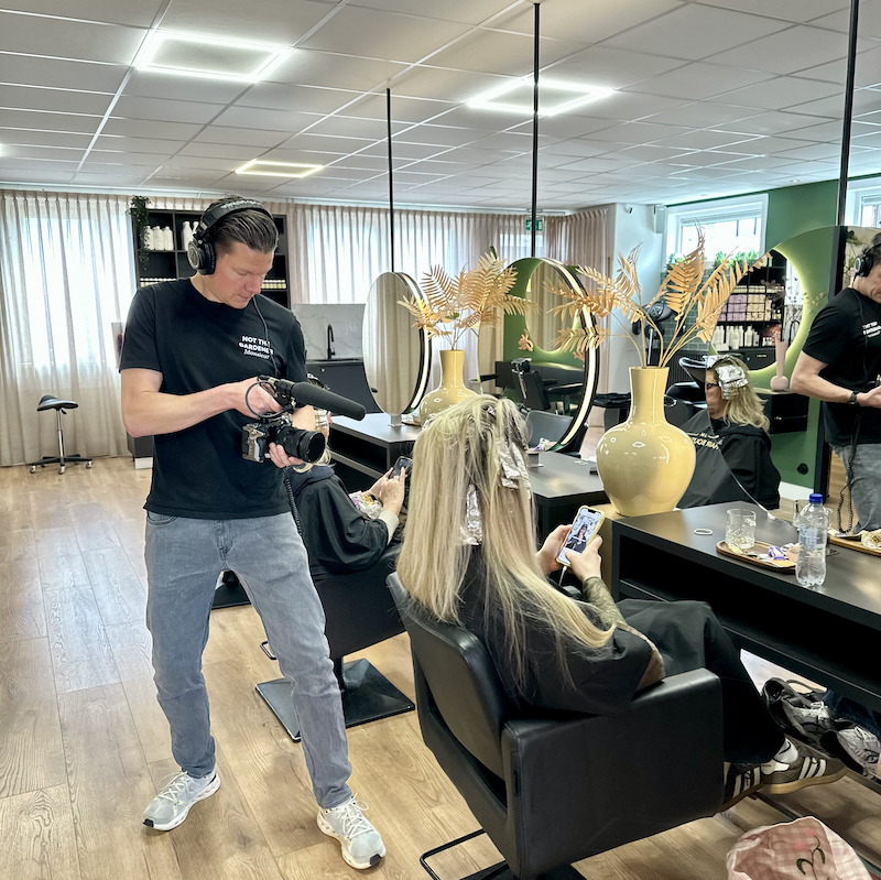 Filmmaker en videograaf Ben Fransen aan het werk. Beschikbaar als Videomaker Apeldoorn. Behind the scenes bij Ben Fransen
