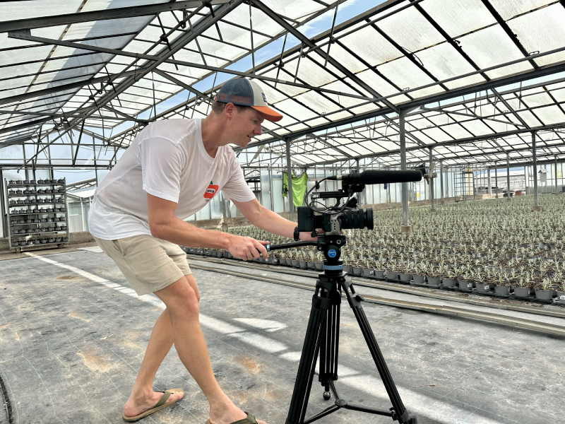 Filmmaker en videograaf Ben Fransen aan het werk. Beschikbaar als Videograaf Eibergen. Behind the scenes bij Ben Fransen